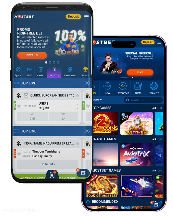 mostbet interface